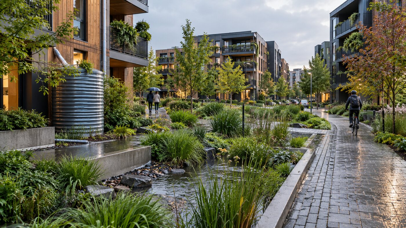 Water-Sensitive Design for Dense Developments — StructureTooBIG editorial cover